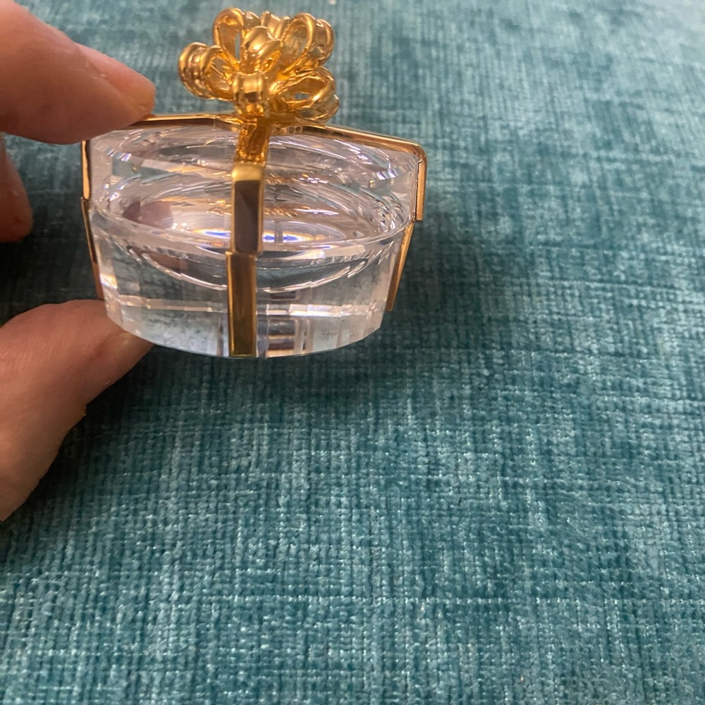 Swarovski Gold and Clear Crystal Box